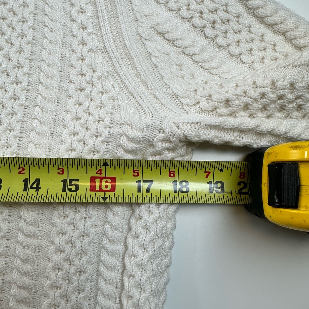 Reiss Cream Cable-Knit Half-Zip Sweater - Picture 4 of 5